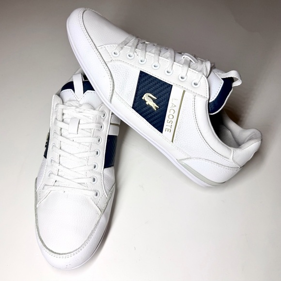 Lacoste Other - Lacoste Men's Chaymon Leather Sneakers White Size- 8.5 M